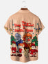 Men's Christmas Funny Graphic Short Sleeve Hawaiian Shirt